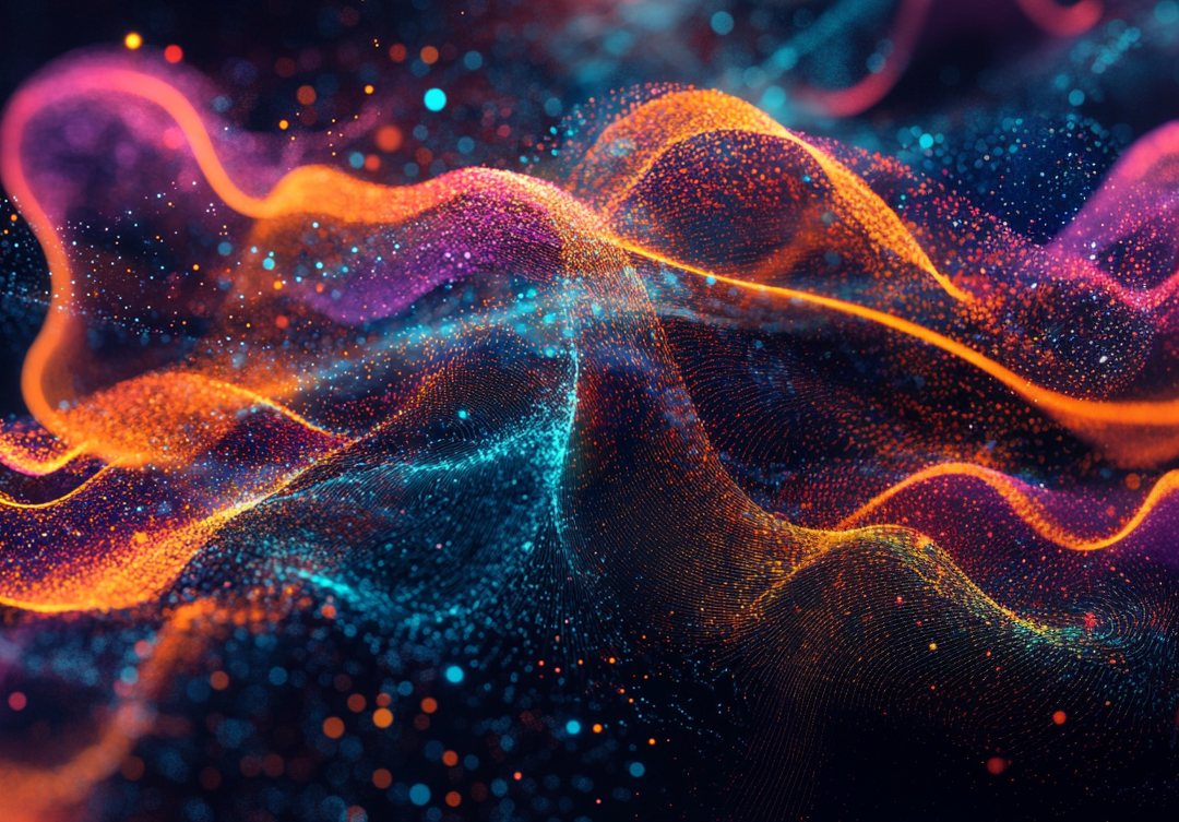 Abstract AI data-flow artwork